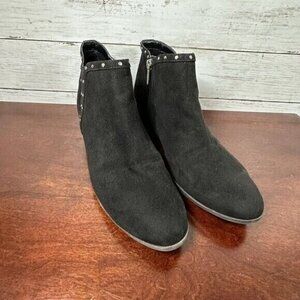 Circus Sam Edelman Women's Ankle Booties Size 10 Black Silver Studs Zip